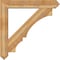 Ekena Millwork Balboa Arts and Crafts Rough Sawn Bracket w/ Offset Brace, Western Red Cedar, 8"W x 46"D x 46"H BKT0806X46X46BOA03RWR - alternate 3